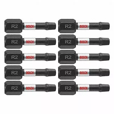 Impact Driver Bits Square #2 1 L PK10